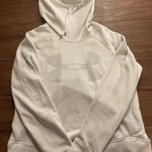 Women's White Under Armour Hoodie Size Small
